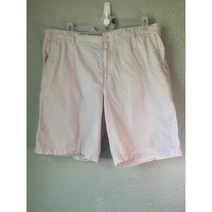IZOD Mens Size 40 Pink Seersucker Striped Shorts Casual Summer‎